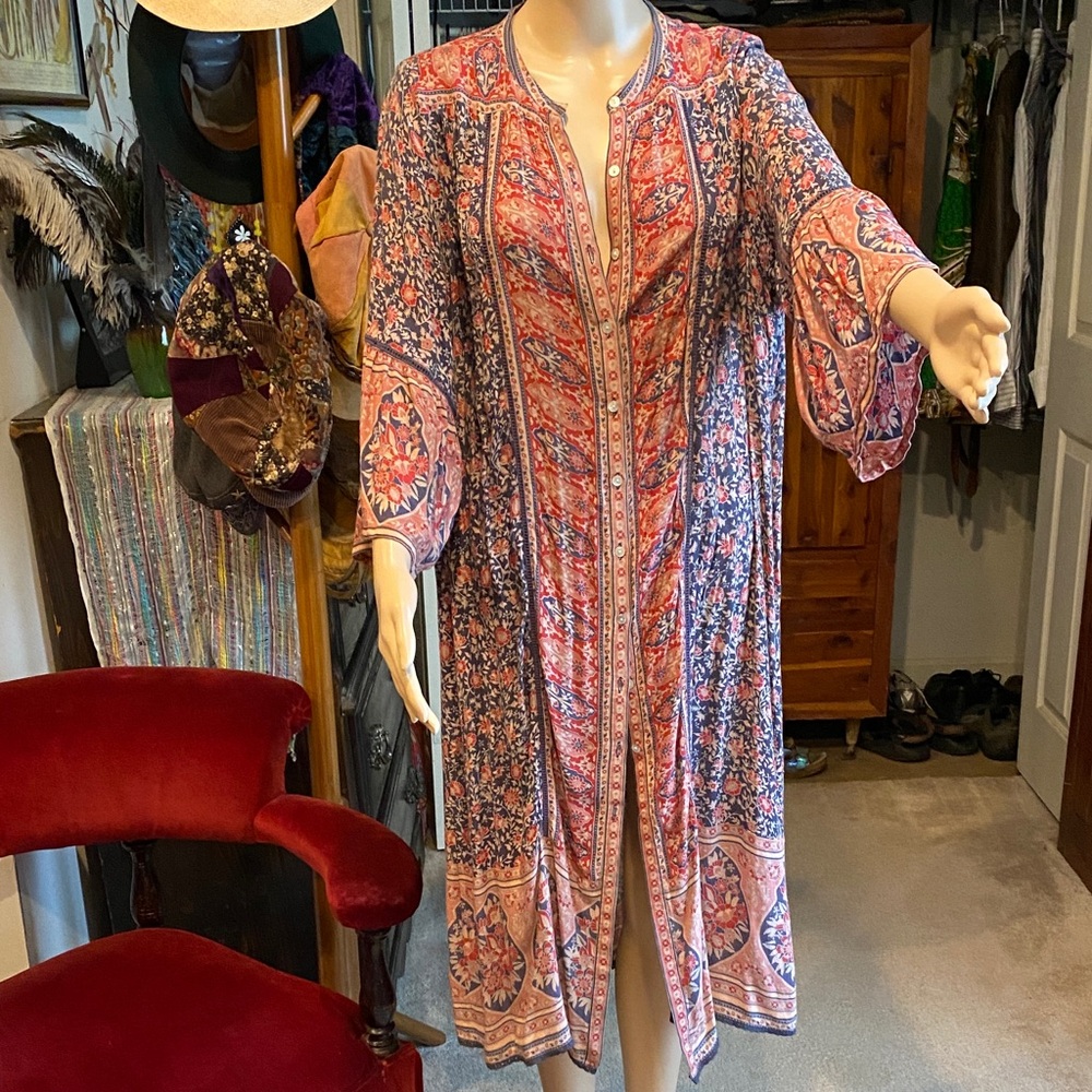 Spell Jasmine Midi Kimono Duster